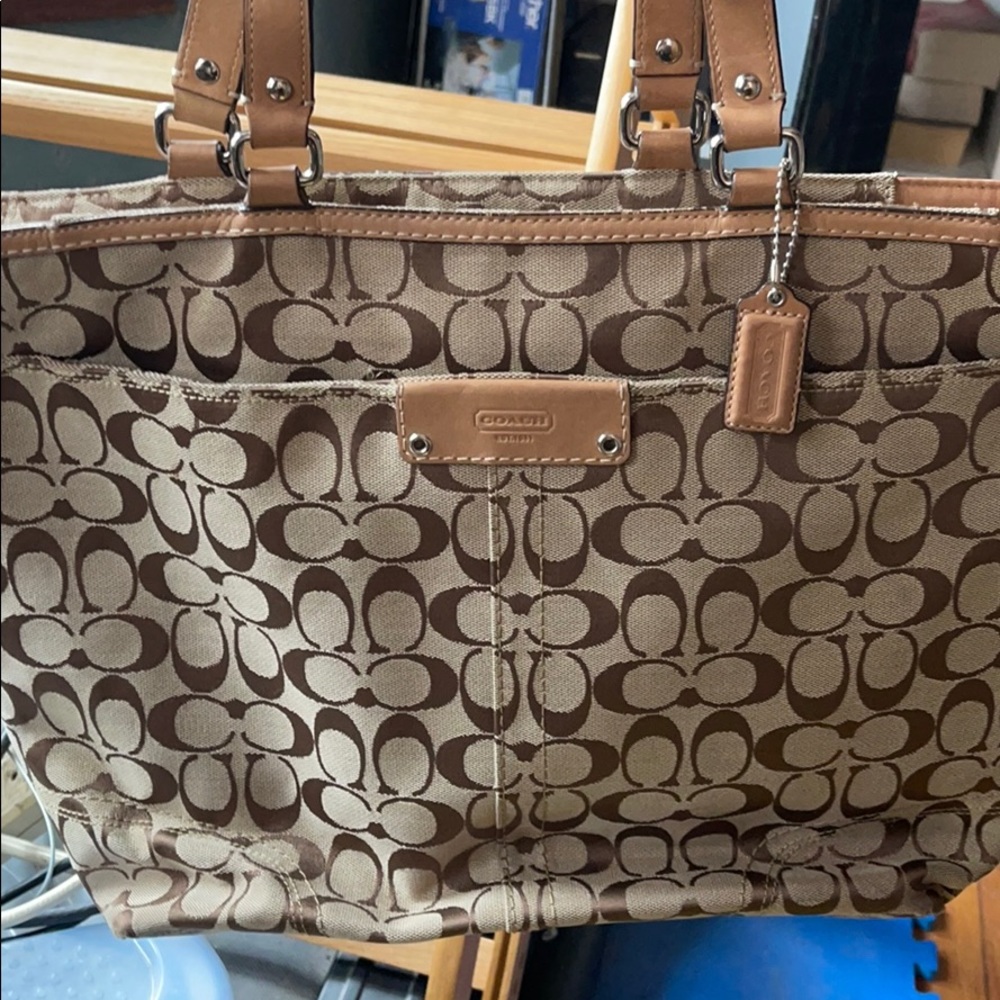 Coach bag large tote authentic
